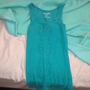 Dressy Blue/teal tank top